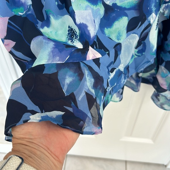 Soft Surroundings Ashlyn Maxi Dress in Blue and Purple Floral. NWT - Picture 7 of 12